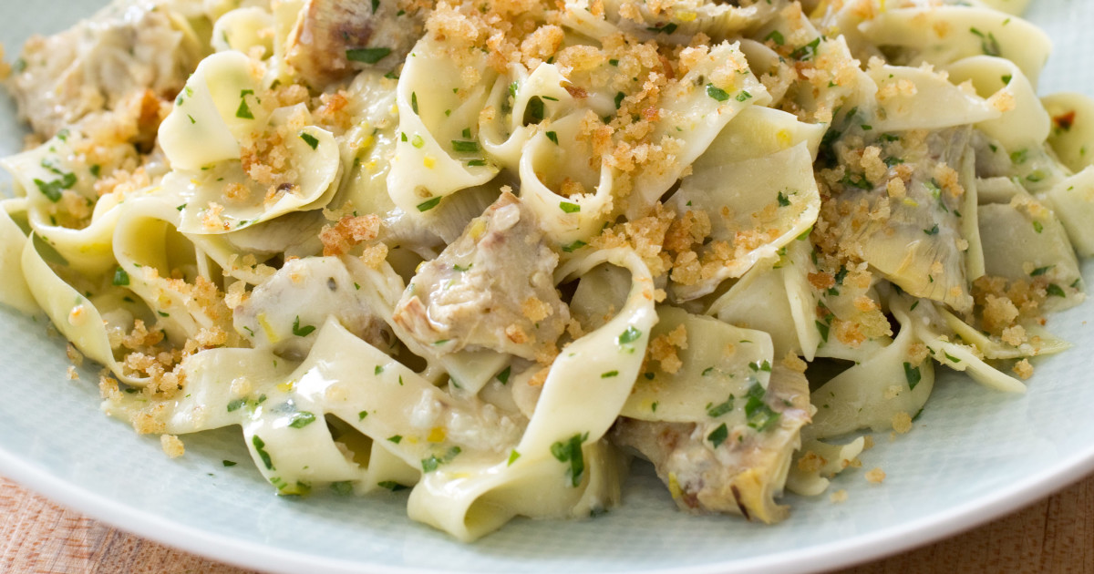 Tagliatelle with Artichokes and Parmesan The Complete Mediterranean